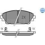 Bremsbelagsatz Mazda P. 3 1.5-2.2D 13 025 258 7516 Bremsbelagsatz Mazda P. 3 1.5-2.2D 13 025 258 7516