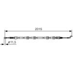 Handbremsseil 1987482017 Handbremsseil 1987482017