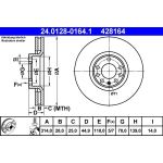 Bremsscheibe Opel P. Signum/Vectra 02-08 24.0128-0164.1 Bremsscheibe Opel P. Signum/Vectra 02-08 24.0128-0164.1