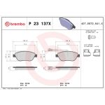 BREMBO Bremsklötze VA P 23 137X BREMBO Bremsklötze VA P 23 137X