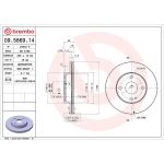 83 481 026 Bremsscheibe VA 09.5869.14 83 481 026 Bremsscheibe VA 09.5869.14