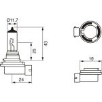 H11 12V 55W PURE LIGHT 1987302084 H11 12V 55W PURE LIGHT 1987302084