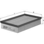 MAHLE Luftfilter LX 1596 MAHLE Luftfilter LX 1596