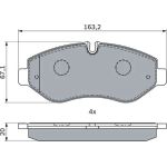 Bosch Bremsbelagsatz 0 986 494 293 Bosch Bremsbelagsatz 0 986 494 293