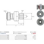 Freilaufgetriebe, Anlasser SD0185(BOSCH) Freilaufgetriebe, Anlasser SD0185(BOSCH)