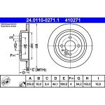 Bremsscheibe Mini T. Cooper/One 24.0110-0271.1 Bremsscheibe Mini T. Cooper/One 24.0110-0271.1
