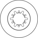 Bremsscheibe Nissan P. Navara/Pick Up/Urvan 2.0-3.0 89 DF3001