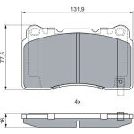 Bosch Bremsbelag 0 986 424 852 Bosch Bremsbelag 0 986 424 852
