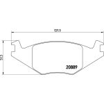 BREMBO Bremsklötze VA P 85 019