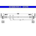 ATE Bremsschlauch 24.5228-0181.3 ATE Bremsschlauch 24.5228-0181.3