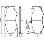 Bosch Bremsbelagsatz 0 986 494 301 Bosch Bremsbelagsatz 0 986 494 301