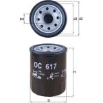 Mahle Original Ölfilter OC 617 Mahle Original Ölfilter OC 617