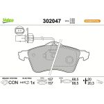 302047 Valeo Bremsbelagsatz 302047 302047 Valeo Bremsbelagsatz 302047