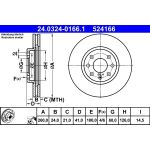 Bremsscheibe Opel P. Combo/Corsa/Tigra 00-12 Power Disc 24.0324-0166.1 Bremsscheibe Opel P. Combo/Corsa/Tigra 00-12 Power Disc 24.0324-0166.1