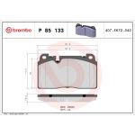 BREMBO Bremsklötze VA P 85 133 BREMBO Bremsklötze VA P 85 133