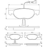 Bosch Bremsbelagsatz 0 986 424 246 Bosch Bremsbelagsatz 0 986 424 246