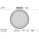 Valeo Bremsbelagsatz 598362 Valeo Bremsbelagsatz 598362