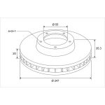 VALEO Bremsscheibe 672914