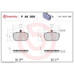 BREMBO Bremsklötze VA P A6 006 BREMBO Bremsklötze VA P A6 006