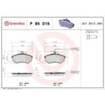 BREMBO Bremsklötze VA P 85 016 BREMBO Bremsklötze VA P 85 016