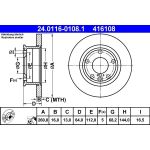 Bremsscheibe Vw P. T4 90-96 24.0116-0108.1 Bremsscheibe Vw P. T4 90-96 24.0116-0108.1