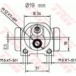 TRW Radbremszylinder BWD126