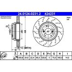 ATE Bremsscheibe 24.0124-0231.2