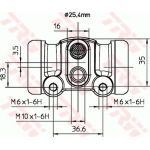 TRW Radbremszylinder BWL287 TRW Radbremszylinder BWL287