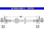 ATE Bremsschlauch 24.5252-0390.3 ATE Bremsschlauch 24.5252-0390.3