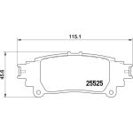BREMBO Bremsklötze HA P 83 132 BREMBO Bremsklötze HA P 83 132