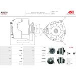 A9215 AS-PL Lichtmaschine (Generator) A9215 A9215 AS-PL Lichtmaschine (Generator) A9215