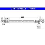 ATE Bremsschlauch 24.5140-0222.3