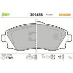 Valeo Bremsbelagsatz 301456 Valeo Bremsbelagsatz 301456