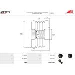 AFP0075 AS-PL Lichtmaschinenfreilauf AFP0075 AFP0075 AS-PL Lichtmaschinenfreilauf AFP0075