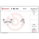 BREMBO Bremssattelhaltersatz F BK 013 BREMBO Bremssattelhaltersatz F BK 013