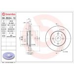 87 481 019 Bremsscheibe VA 09.B524.10 87 481 019 Bremsscheibe VA 09.B524.10