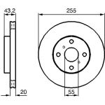 Bremsscheibe 0 986 479 B60 Bremsscheibe 0 986 479 B60