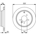Bremsscheibe HA 0 986 479 375 Bremsscheibe HA 0 986 479 375