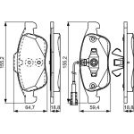 Bosch Bremsbelag 0 986 495 312 Bosch Bremsbelag 0 986 495 312