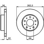Bosch Bremsscheibe Vorderachse 0 986 478 283