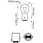 12499LLECOCP PHILIPS P21/5W Glühlampe LongLife EcoVision 12 V 21/5 W BAY15d - 12499LLECOCP - l 12499LLECOCP PHILIPS P21/5W Glühlampe LongLife EcoVision 12 V 21/5 W BAY15d - 12499LLECOCP - l