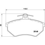 BREMBO Bremsklötze VA P 85 011 BREMBO Bremsklötze VA P 85 011