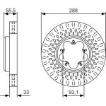 Bremsscheibe 0 986 479 A49 Bremsscheibe 0 986 479 A49