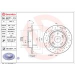 Brembo Bremsscheibe Hinterachse 08.B271.1X Brembo Bremsscheibe Hinterachse 08.B271.1X