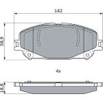 Bremsbelag 0 986 424 939 Bremsbelag 0 986 424 939