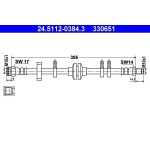 ATE Bremsschlauch 24.5112-0384.3 ATE Bremsschlauch 24.5112-0384.3