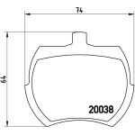 BREMBO Bremsklötze VA P 52 002 BREMBO Bremsklötze VA P 52 002