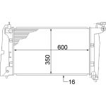 MAHLE Kühler, Motorkühlung CR 1526 000S