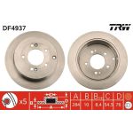 TRW Bremsscheibe Hinterachse DF4937