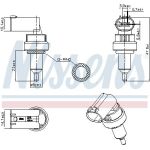 NISSENS Sensor, Kühlmitteltemperatur 207100 NISSENS Sensor, Kühlmitteltemperatur 207100